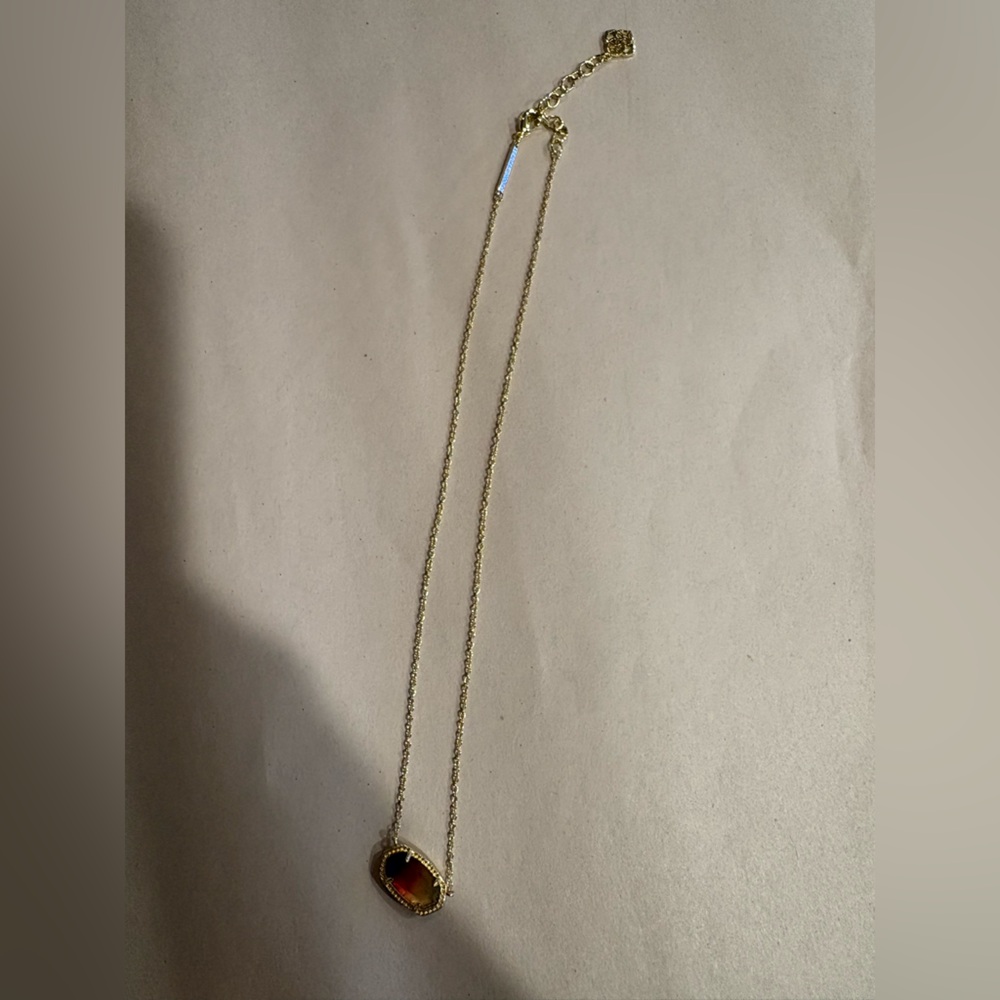 Kendra Scott Necklace with Rainbow Gradient Pendant